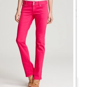 Lilly Pulitzer Red Worth Straight Jeans